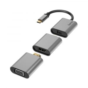 Adaptateur HDMIUSB-C Hama 6 en 1 USB-C Mini-DisplayPort HDMI