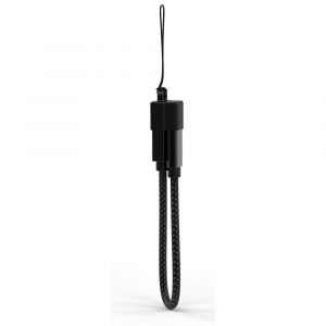Câble Lightning Adeqwat vers USB noir 20cm Porte-cles
