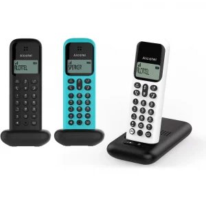 Téléphone sans fil Alcatel D285 Blanc Noir et Turquoise