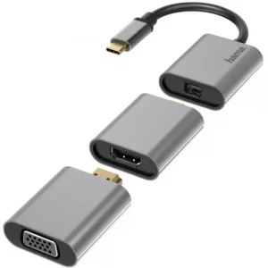 Adaptateur HDMIUSB-C Hama 6 en 1 USB-C Mini-DisplayPort HDMI