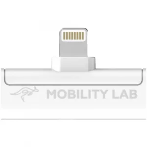 Adaptateur LightningLightning Mobility lab Lightning vers double Lightning blanc