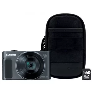 Appareil photo Compact Canon SX620 HS Noir + Etui + SD 16Go
