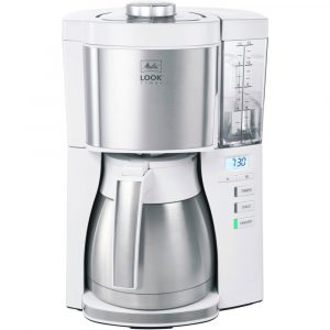 Cafetière programmable Melitta Look V Therm Timer 1025-17 Blanc Acier
